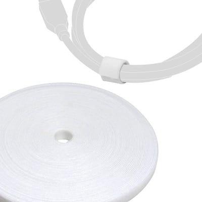 Jumada's - Kabelorganiser - Kabelbinder - Klittenband - Velcro - 5 meter - Wit
