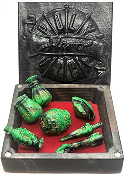 Set van 7 Dungeons & Dragons Dobbelstenen Meerkleurig