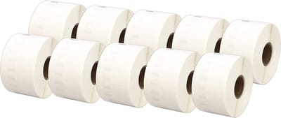 Dell 11356 - Labels Zwart 10-pack - Huismerk Compatible - Geschikt voor Dymo LabelWriter 320 Dymo LabelWriter 330 Dymo LabelWriter 400 DUO Dymo LabelWriter 400 TURBO Dymo LabelWriter 400 TWIN TURBO Dymo LabelWriter 400 Twin Dymo LabelWriter 450 SE