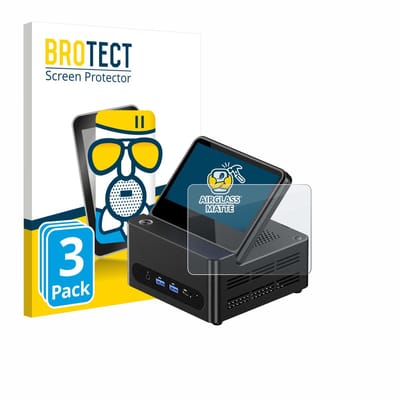 BROTECT - Screenprotector voor AOOSTAR G-FLIP H255 - Folie Beschermfolie Beschermglas matte 3 Stuks