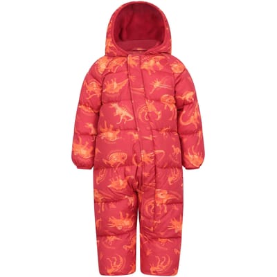 Mountain Warehouse Gevoerd sneeuwpak voor peuters Frosty Clouds (Rood)