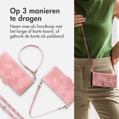 imoshion Hoesje - Geschikt voor Samsung Galaxy A56 (5G) - Bookcase met koord - Roze