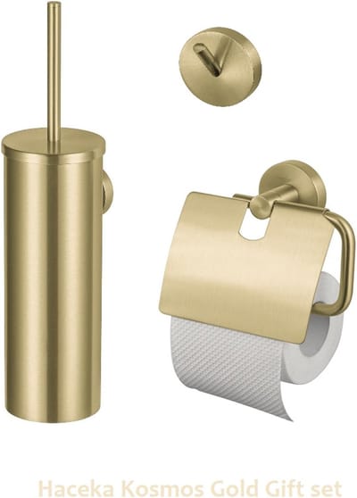 Haceka Kosmos Goud Exclusieve 3-delig wc gift set