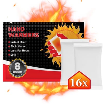 Dailygoods - Handwarmers - Luchtgeactiveerd - Directe Warmte - Draagbaar - Natuurlijke Warmte - 16 Paar - Geschikt voor Unisex - Zakverwarmer