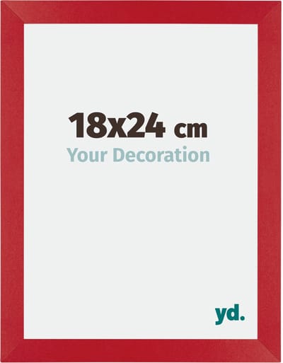 Your Decoration - Fotolijst 18x24 cm - MDF - Rood - Mura