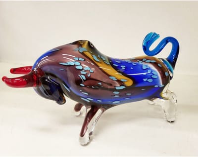 AL - Stier - Glaswerk - 22 cm Lengte