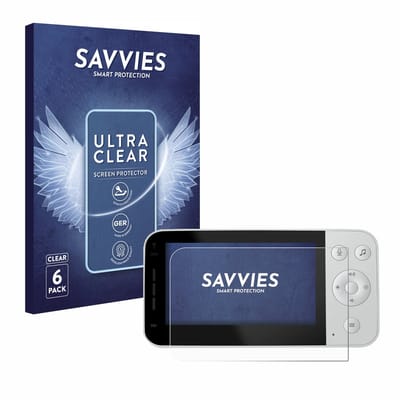 Savvies - Screenprotector voor Philips Avent Connected SCD923 - Folie Beschermfolie transparant 6 Stuks