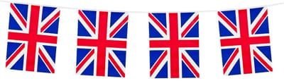 Boland Vlaggenlijn Engeland - 10 meter - kunststof - vlaggentjes - engelse vlag