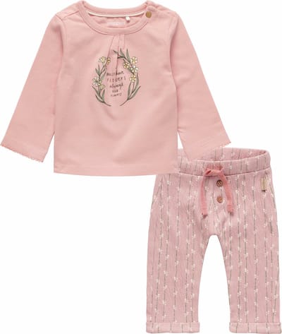 Noppies - Kledingset - 2delig - Broek Lancaster Misty Rose - Longsleeve Laurel Misty Rose - Maat 68