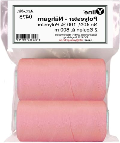 Naaigaren Polyester - Syngaren Spoelen - Kleding Maken - Scheurvast Duurzaam - 1000 Meter - Roze