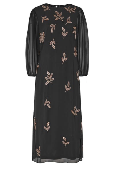 Yours Limited Collection Zwarte Versierde Jurksize 42