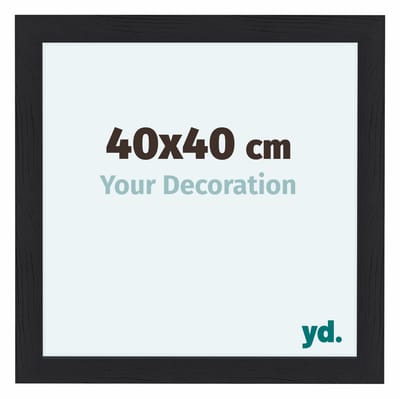 Your Decoration - Fotolijst 40x40 cm - MDF - Zwart Houtnerf - Como