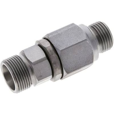 16S & G1/2'' Verzinkt Stalen Kogelgestuurde Draaidoorvoer Snijringkoppeling Buitendraad DN 12350bar NBR ISO 8434-1