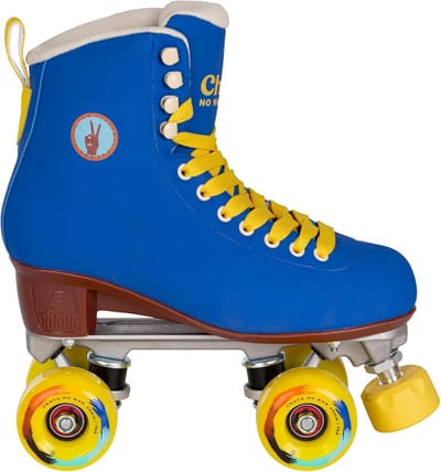 Deluxe Rolschaatsen Blauw Geel voor Volwassenen en Beginners | Maat 36