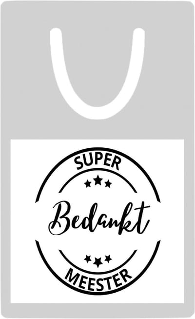 Hacebo® - Super bedankt meester metalen boekenlegger- Meester - een meester - school - verjaardagscadeau - afscheidscadeau - kado - gift Bladwijzer boekenleggers - 7.6 cm x 5cm
