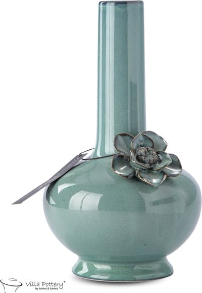 Groene Blauwe Vaas Brigitte 18x18x30.7