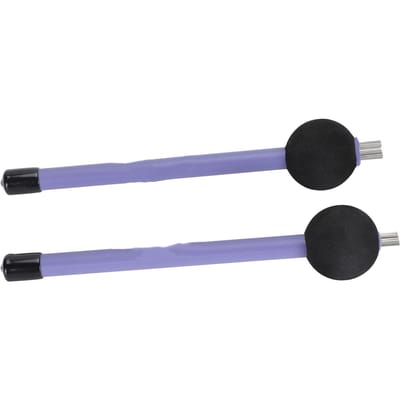 2 STUKS Drum Borstels Hoge Koolstofstaal Draadborstel Intrekbare Drumstok Borstelset voor Percussie paars