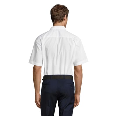 SOLS Unisex Bristol Plain Poplin Business Shirt voor volwassenen (Wit)