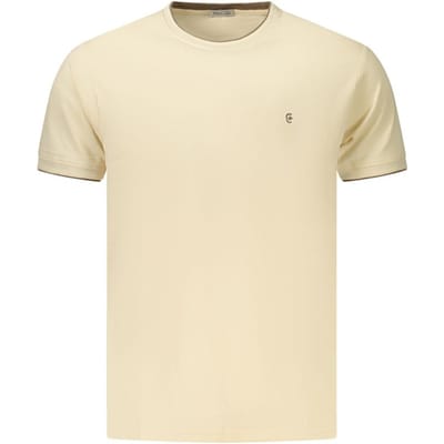 Coveri Bewegende Beige Katoenen T-Shirt voor Mannen