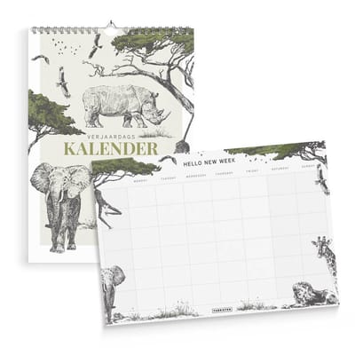 Fabrikten Bundel Safari - Kalender + Weekplanner A4