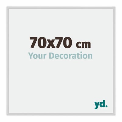 Your Decoration - Fotolijst 70x70 cm - Aluminium - Zilver Mat - Miami