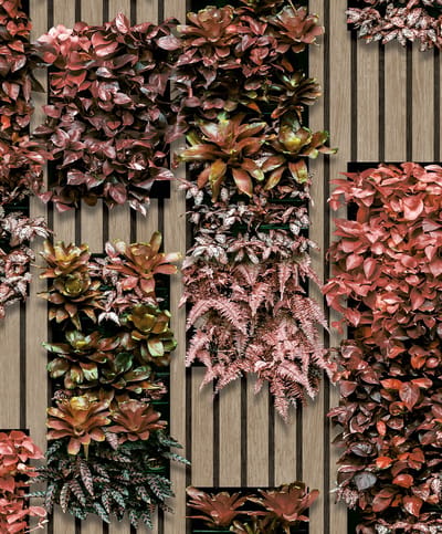 Dutch Wallcoverings - Artifice- planken/planten bei/bruin - M794-10