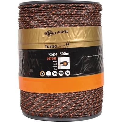 Gallagher TurboLine Cord Terra (500 meter) - Duurzaam cord voor grote afrasteringen in terra kleur