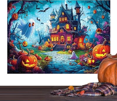 Kunstpuzzel 1000 stukjes - Uitdagende legpuzzel - Ontspanning en decoratie - Themafeestjes en familie - 50 x 70 cm - Gesorteerd