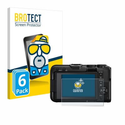BROTECT - Screenprotector voor Canon EOS R50 V - Folie Beschermfolie matte 6 Stuks