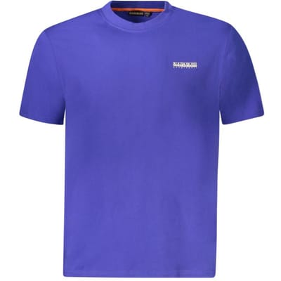Napapijri Blauwe Katoenen Heren T-Shirt