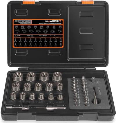 Damaged Screw Puller en Bout Extractor Set, 39 Stuks voor het Verwijderen van Beschadigde, Roestige en Rondgebogen Schroeven en Moeren, 2-21 mm