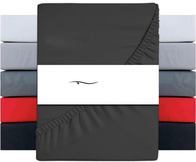 NBAP® Matrasovertrek 180x200 - Hoeslaken - Matrashoes - Super Zacht - Antraciet