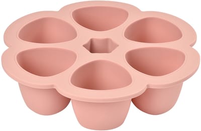Béaba Siliconen Bewaarschalen - Babyvoeding Bewaren & Invriezen - Hitte- en Koudebestendig Bewaarpotje - Roze - 6 Porties x 150ml