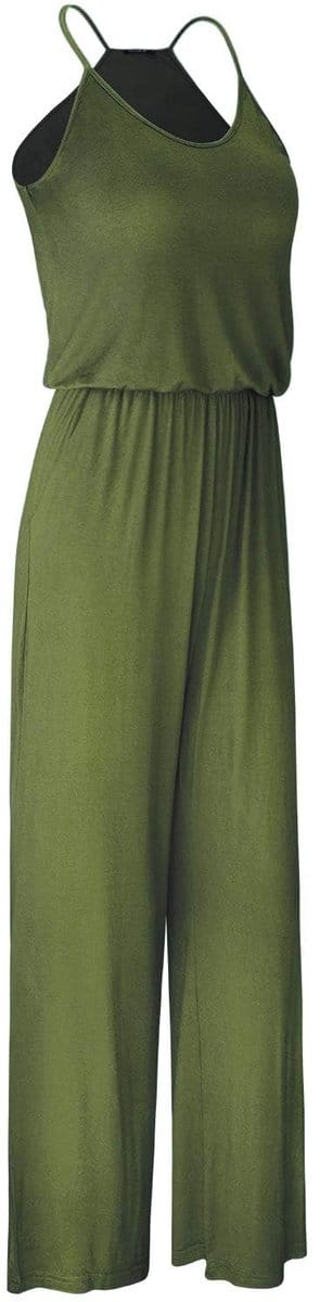 Dailygoods- Jumpsuit Dames Mouwloos - Lange Broek - Casual - Steekzakken - Elastische Tailleband - Comfortabele Pasvorm - Broekpak