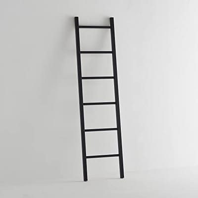 Decoratieve ladder 160 x 40 cm in nachtblauw - Kledingstang en handdoekhouder van hoge kwaliteit