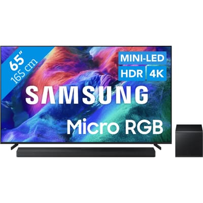 Samsung Micro RGB 65" R85H (2026) + Samsung HW-QS700F (2025)