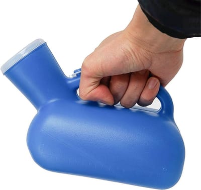 Urinal Fles - Portable Urinaal - Reizen en Zorg - Lekvrij Ontwerp - 1000 ml - Blauw