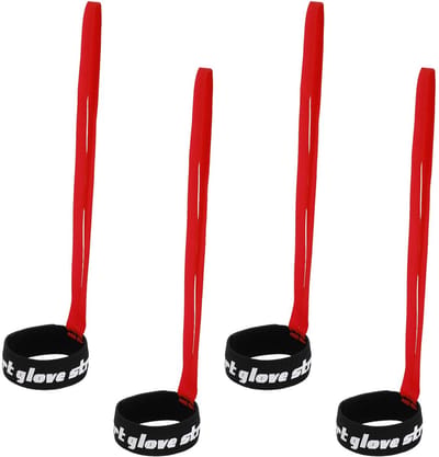 Dailygoods- Skihandschoenriem 4 Stuks - Polyester - Skiaccessoires - Snowboardhandschoenriem - Handboei - Lichtgewicht 25,5 x 24 cm - Handschoenband