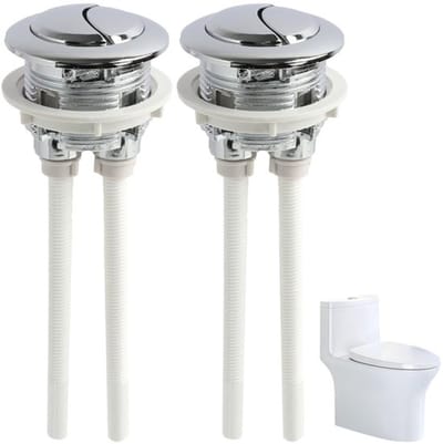 WC-Spoelknoppen Set van 2 - Universeel - Dubbele Spoeling - Waterzuinig - Eenvoudige Installatie - Modern Design - Toiletknoppen