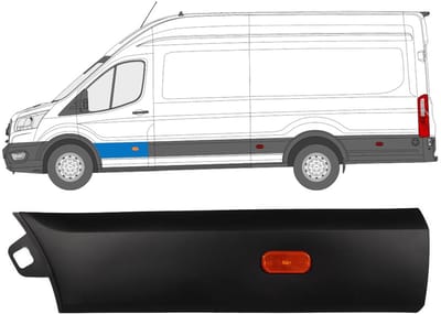 Voordeur sierlijst voor Ford Transit 2014- / Links / Set