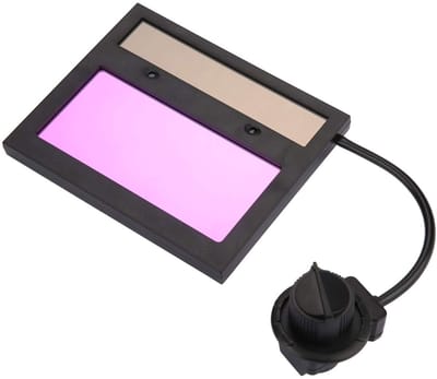 Dailygoods- Lassermasker Automatisch Dimmend - Veiligheidsbeschermend - Op het Hoofd Gemonteerd - LCD Materiaal - Schaduwgraad 1,5 x 10 - Grootte 110 x 90 mm - Lasbril