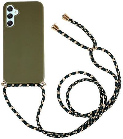 Coverup Hoesje - Geschikt voor Samsung Galaxy S26 Plus Hoesje - Coverup TPU Back Cover met Koord - Biologisch Afbreekbaar - Army Green