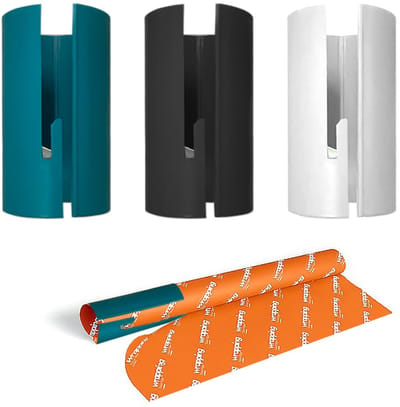Dailygoods- Papiersnijder Compact - 3 Stuks - Draagbaar Gereedschap - Voor Kraftpapier/Cadeaupapier - Veilig en Duurzaam - Afmetingen 10 x 6 x 6 cm - Rolsnijder