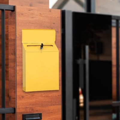 Brievenbus met slot - Postbus buiten - Veilig post ontvangen - Met klep aan bovenkant