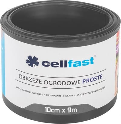Cellfast - Gazonrand - Tuinranden 10 cm x 9 m | Tuin palissade - Grafietkleur