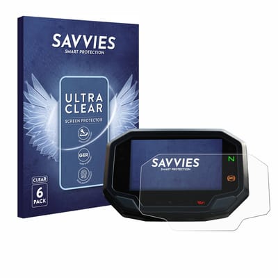 Savvies - Screenprotector voor Kawasaki Versys 650 2022+ - Folie Beschermfolie transparant 6 Stuks