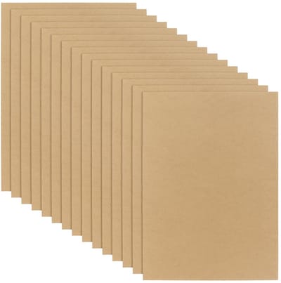 Dailygoods- MDF-planken 15 stuks - 40 x 30 cm - 3 mm dik - onafgewerkt - knutselborden - kunstprojecten - lichtbruin oppervlak