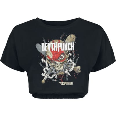 Five Finger Death Punch T-shirt - Death - L tot XL - voor Vrouwen - zwart