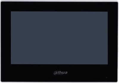 Video Intercom Monitor - Binnenpost Scherm - Woningbeveiliging Communicatie - Compact PoE Aansluiting - 7 inch Breedbeeld - Zwart