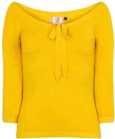 Dancing Days - PRETTY ILLUSION Longsleeve top - S - Geel